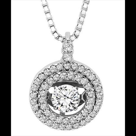 3/8ctw Diamond 14K Rhythm of Love Pendant