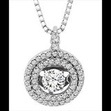 3/8ctw Diamond 14K Rhythm of Love Pendant