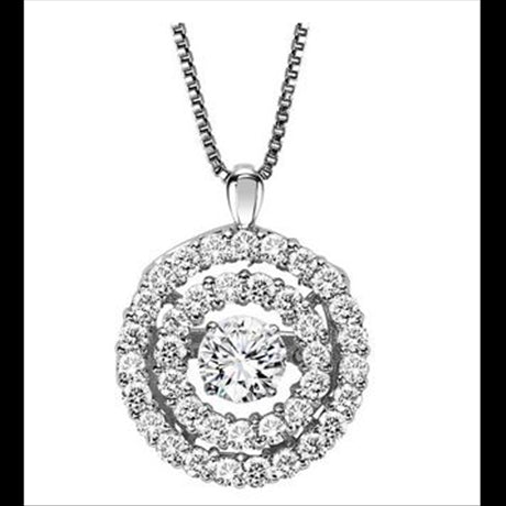3/8ctw Diamond 14K Rhythm of Love Pendant