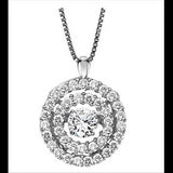 3/8ctw Diamond 14K Rhythm of Love Pendant