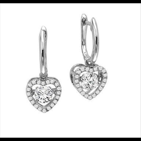 3/4ctw Diamond 14K Rhythm of Love Earrings