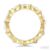 2.00 Ctw East-West Set Marquise Cut Diamond Eternity Wedding Band in 14K Yellow Gold