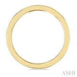 1/10 Ctw Flush Bezel Set Diamond Fashion Band in 10K Yellow Gold