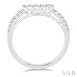 1/3 Ctw Round Cut Diamond Wedding Band in 14K White Gold