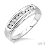 1/6 ctw Round Diamond Men's Ring in 10K White Gold
