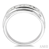 1/6 ctw Round Diamond Men's Ring in 10K White Gold