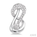 1/20 Ctw Round Cut Diamond Earrings in Sterling Silver