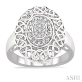 1/20 Ctw Round Cut Diamond Fashion Ring in Sterling Silver