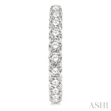 10 Ctw Inside-Out Round Cut Diamond Hoop Earrings in 14K White Gold