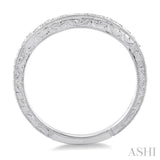 1/5 Ctw Round Cut Diamond Wedding Band in 14K White Gold