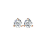 14K Rose Gold 1 CTW Natural Diamond Stud Earrings