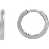 Sterling Silver Hinged 10 mm Hoop Earrings