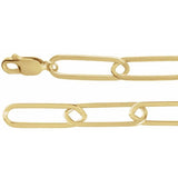 14K Yellow Gold-Filled 6.2 mm Paperclip-Style 18" Chain