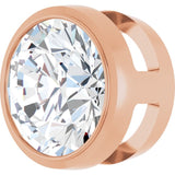 14K Rose Gold 1 CT Lab-Grown Diamond Slide Pendant
