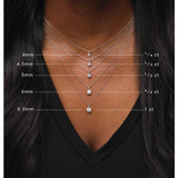 14K Rose Gold 1/2 CT Lab-Grown Diamond 18" Necklace