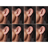 14K Yellow Gold 1/2 CT Lab-Grown Diamond Earring