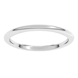 14K White Gold 1.5 mm Comfort-Fit Half Round Band Size 5.5