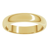 22K Yellow Gold 4 mm Half Round Band Size 7