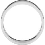 14K White Gold 6 mm Flat Band Size 10