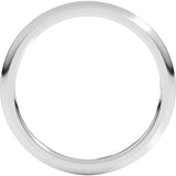 Platinum 1.5 mm Comfort-Fit Half Round Band Size 6.5