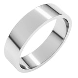 14K White Gold 5 mm Flat Band Size 8