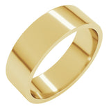 10K Yellow Gold 6 mm Flat Band Size 12