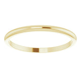 10K Yellow Gold 1.5 mm Half Round Band Size 4