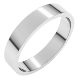 Platinum 4 mm Flat Band Size 7