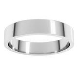 Platinum 4 mm Flat Band Size 7