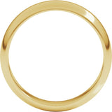 18K Yellow Gold 5 mm Half Round Band Size 7