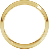 10K Yellow Gold 6 mm Half Round Band Size 11.5