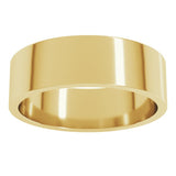 18K Yellow Gold 6 mm Flat Band Size 10
