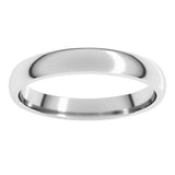 Sterling Silver 3 mm Lightweight Comfort-Fit Half Round Band Size 7
