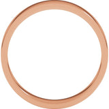 10K Rose Gold 4 mm Flat Band Size 6.5