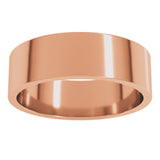 10K Rose Gold 6 mm Flat Band Size 9.5