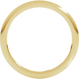 10K Yellow Gold 1 mm Comfort-Fit Half Round Band Size 6.5