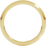 10K Yellow Gold 1.5 mm Comfort-Fit Half Round Band Size 8.5