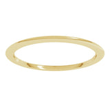 10K Yellow Gold 1 mm Comfort-Fit Half Round Band Size 9