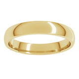 14K Yellow Gold 3.5 mm Lightweight Comfort-Fit Half Round Band Size 5.5