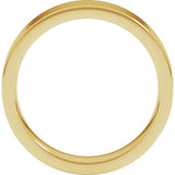 14K Yellow Gold 5 mm Comfort-Fit Flat Band Size 14