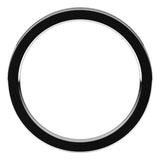 14K White Gold 2 mm Comfort-Fit Flat Band Size 10