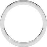 Platinum 3 mm Comfort-Fit Flat Band Size 9.5