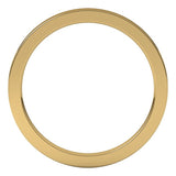 14K Yellow Gold 1.5 mm Comfort-Fit Flat Band Size 6