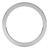 18K White Gold 1.5 mm Comfort-Fit Flat Band Size 7