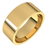 14K Yellow Gold 8 mm Lightweight Comfort-Fit Flat Band Size 7