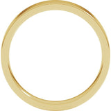 14K Yellow Gold 4 mm Lightweight Comfort-Fit Flat Band Size 5