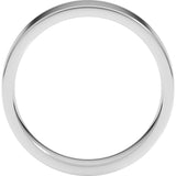 14K White Gold 5 mm Lightweight Comfort-Fit Flat Band Size 11