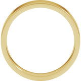 14K Yellow Gold 5 mm Lightweight Comfort-Fit Flat Band Size 9