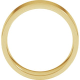 10K Yellow Gold 7 mm Lightweight Comfort-Fit Flat Band Size 16.5