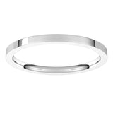 Platinum 1.5 mm Lightweight Comfort-Fit Flat Band Size 10